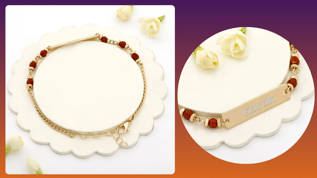 Personalized Rakhi Bracelet for Brothers