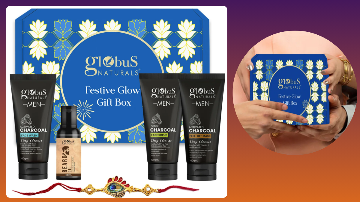 Charcoal Detox Rakhi Gift Box, Set Of 4 for Brothers