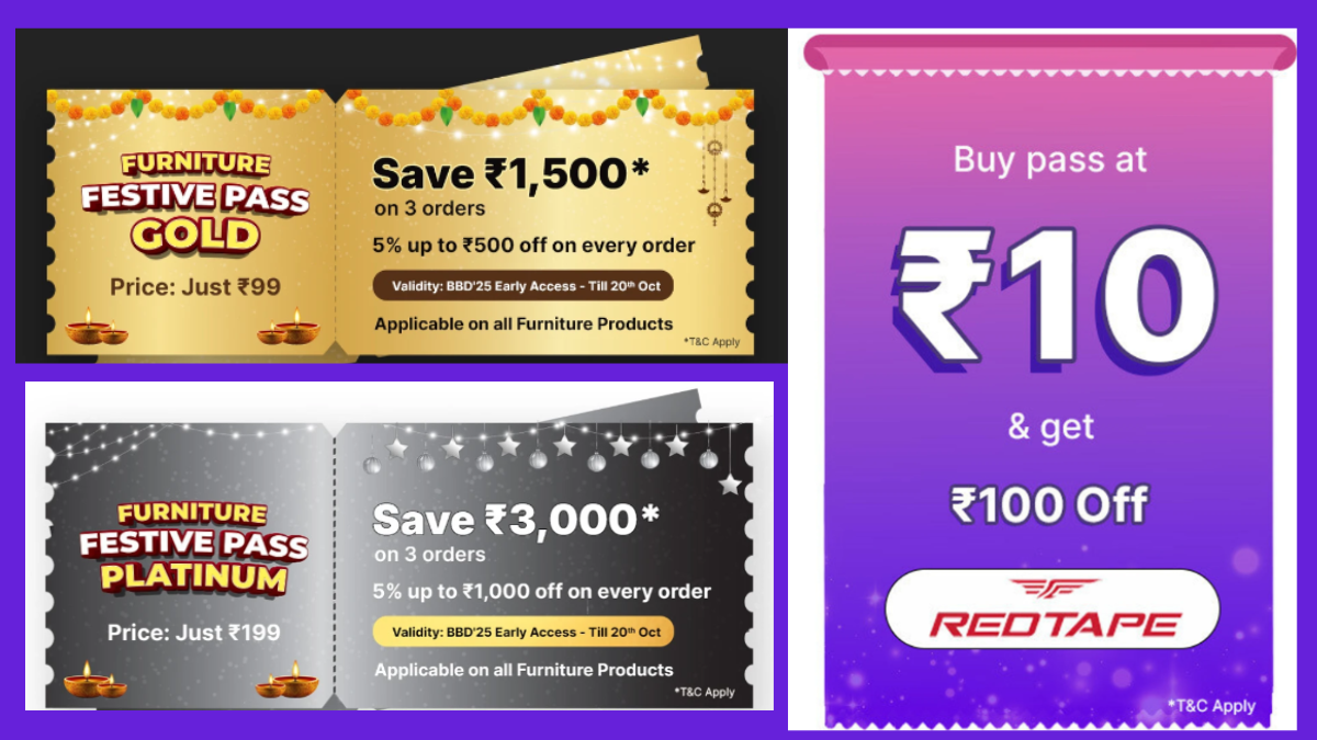 List of All the Flipkart Big Billion Days Sale Passes, Prices & Discount Benefits