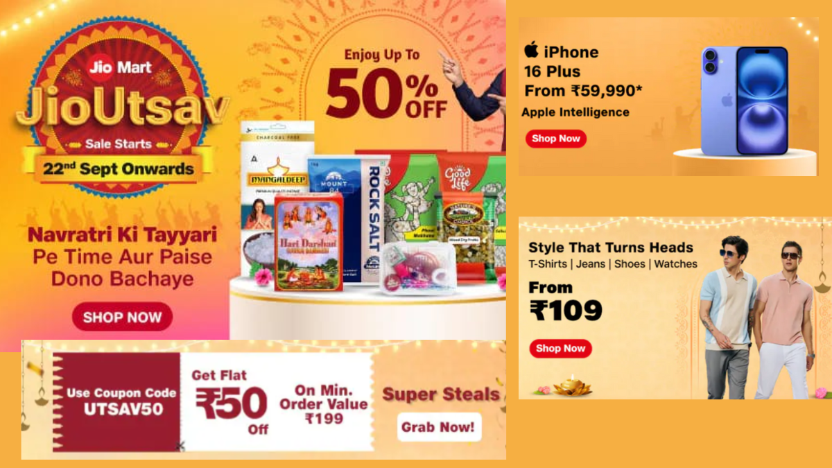 Jio Utsav Sale 2025 is Live! Coupon Code, Offers and Deals