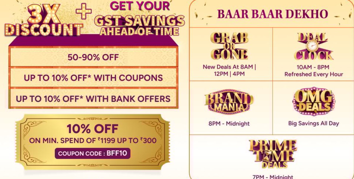 Myntra Big Fashion Festival (BFF) 2025 is Live with Opening Offers (Deals Timings and Schedule)