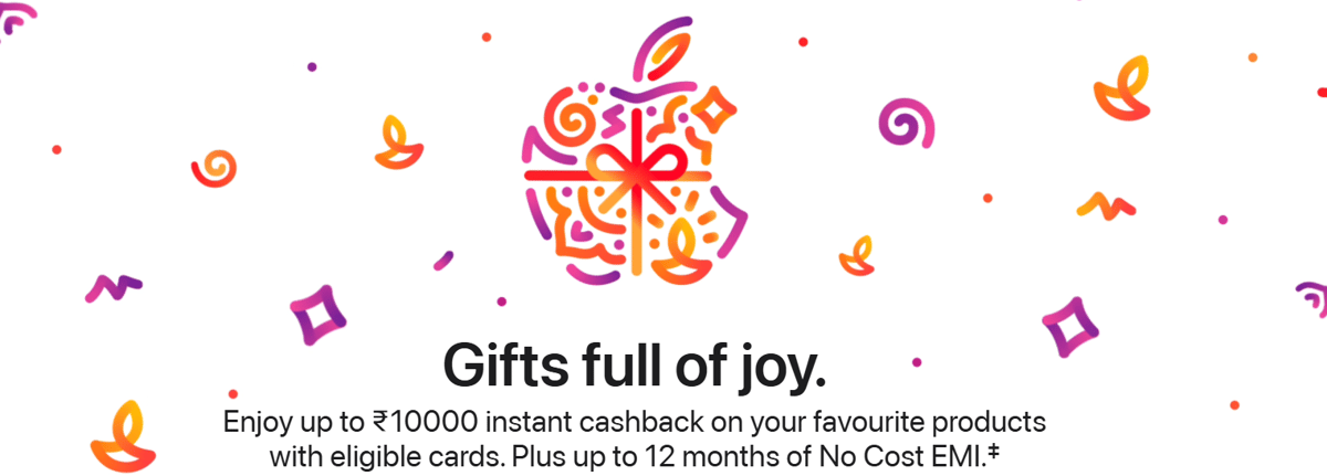 Apple Diwali Sale 2025 (Upto ₹10,000 Instant Cashback)