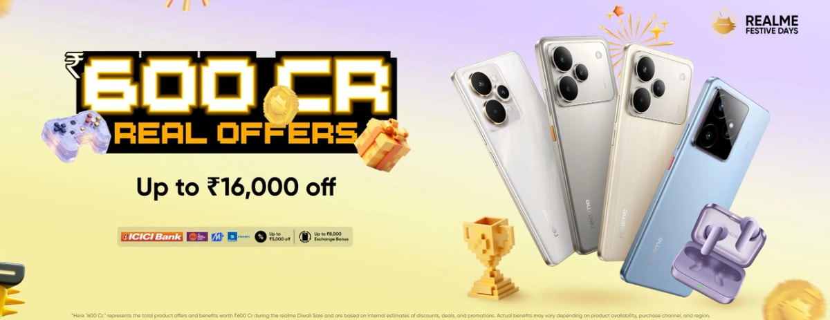 Realme Big Diwali Sale 2025 Offers Upto ₹16,000 Discount