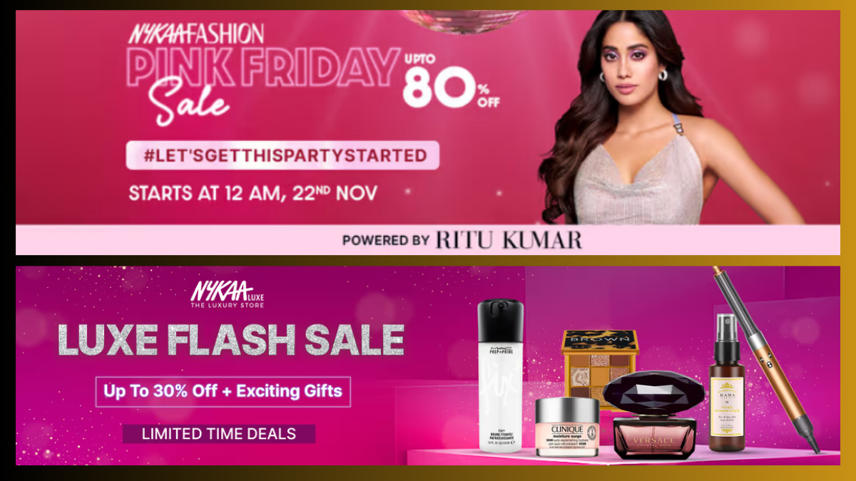 Nykaa Pink Friday Sale 2025 (Buy 1 Get 1 Free & Upto 80% OFF)