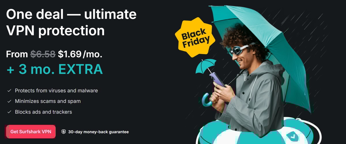 Surfshark VPN Black Friday Sale 2025