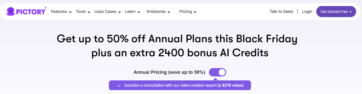 Pictory Black Friday Sale 2025