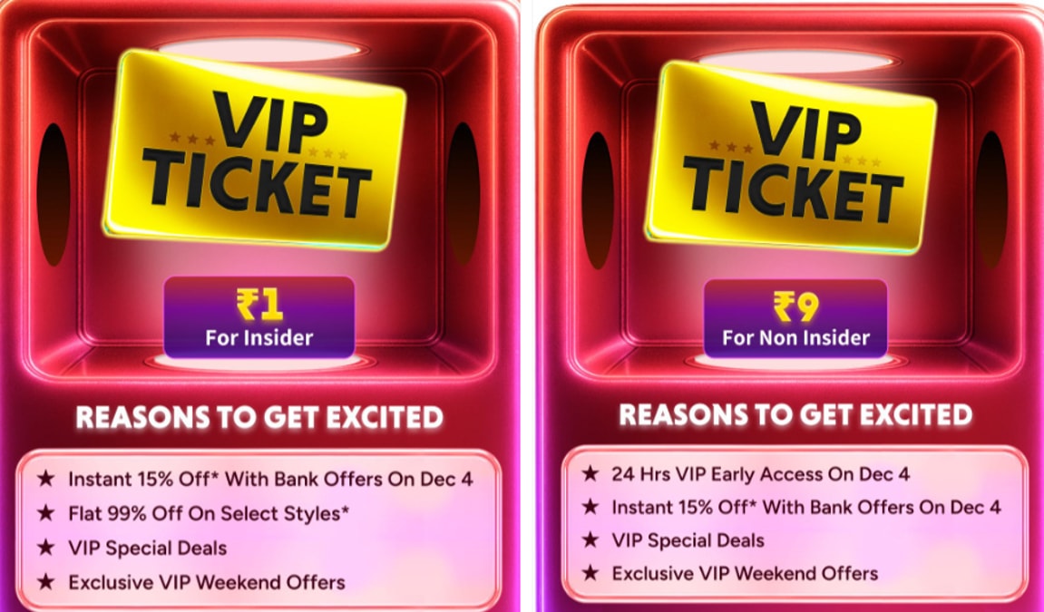 Myntra End of Reason Sale VIP Pass at Rs.1, How to Buy, Benefits
