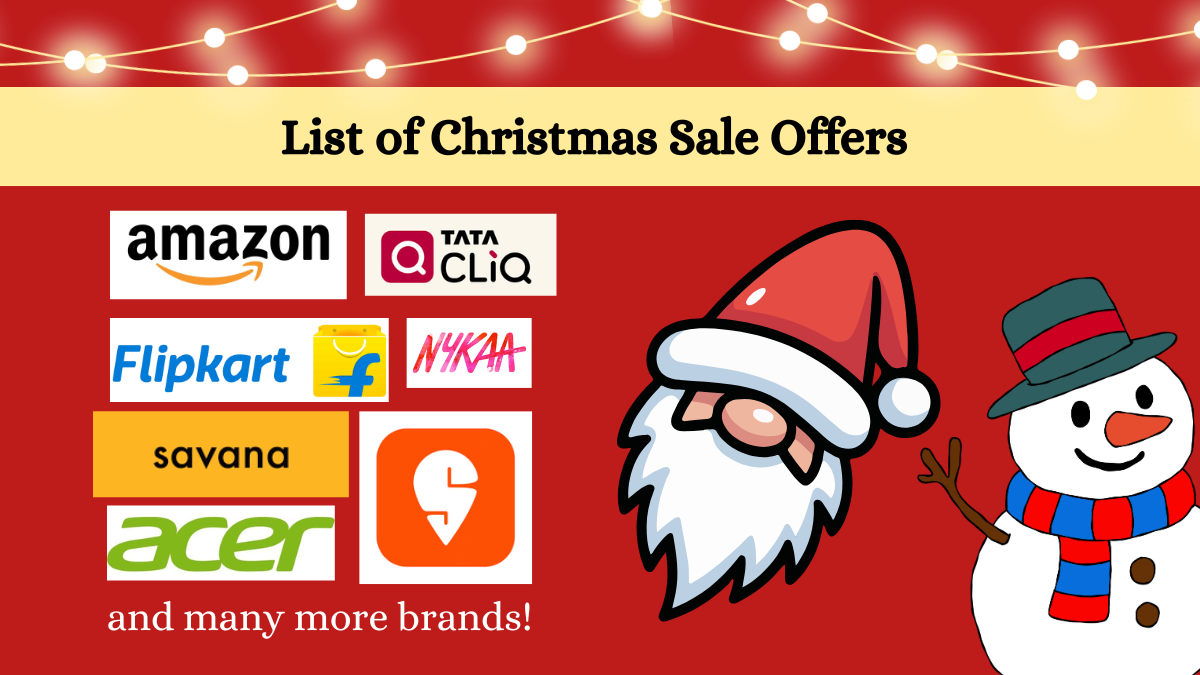 Christmas Sale Offers in India 2025 on Beauty, Fashion, Decor & more