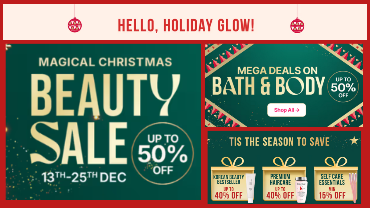 Nykaa Beauty Magic Christmas Sale 2025: ₹1000 OFF Coupon