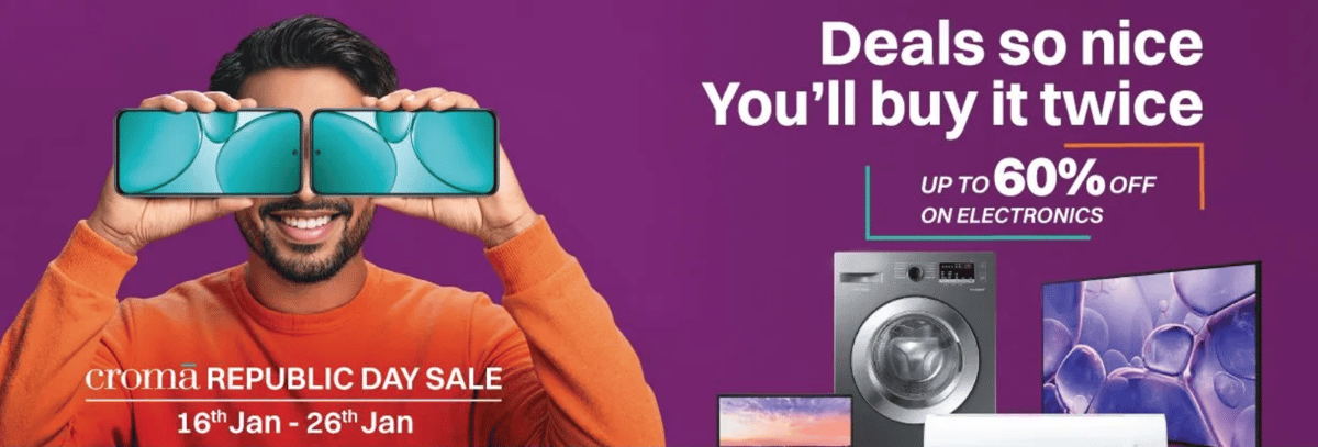 Croma Republic Day (Freedom Sale Offers) in India on Electronics