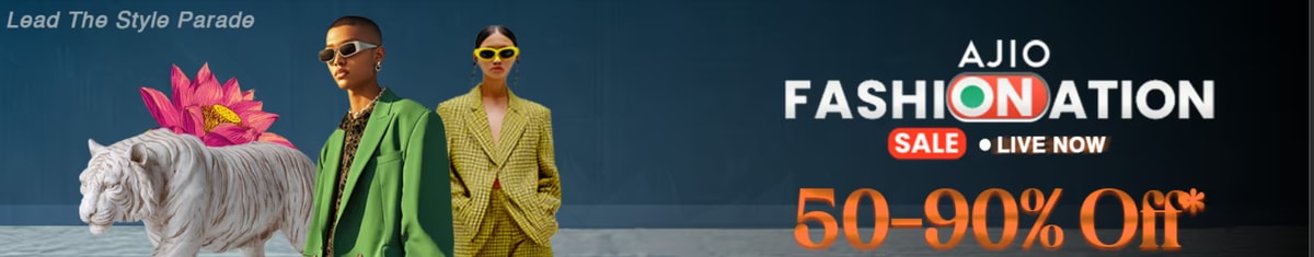 Ajio Fashionation (Republic Sale): Buy DNMX, Yousta T-shirts at ₹40 to ₹100