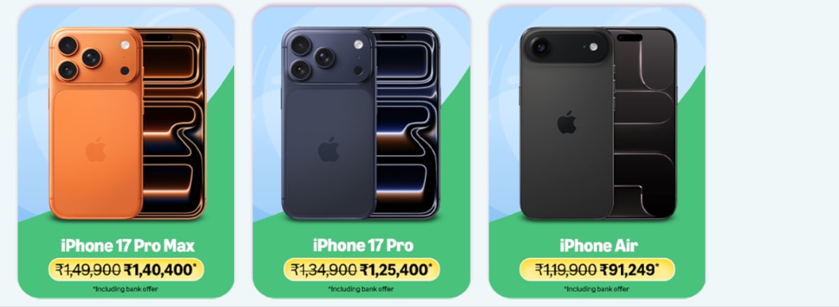 Amazon Great Republic Day Sale 2026 iPhone 17 Pro, Pro Max and Air Price & Offers