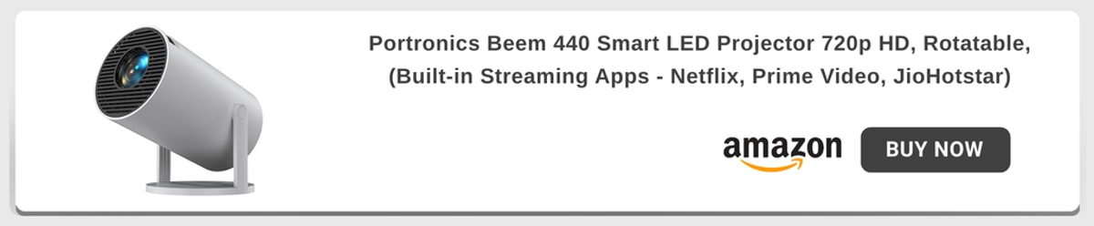 Portronics Projector HD for streaming apps