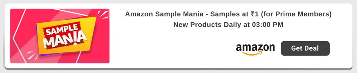Amazon Sample Mania to get genuine Free Samples