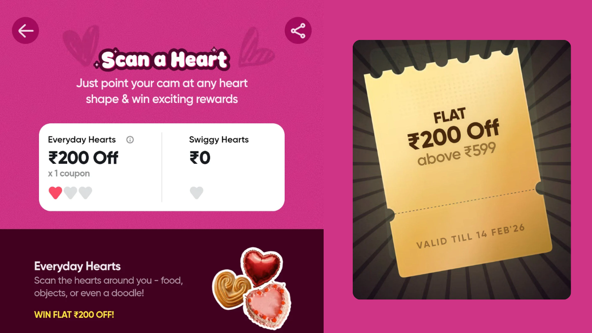 Swiggy Scan a Heart Offer Link & How to Play? Win ₹200 OFF