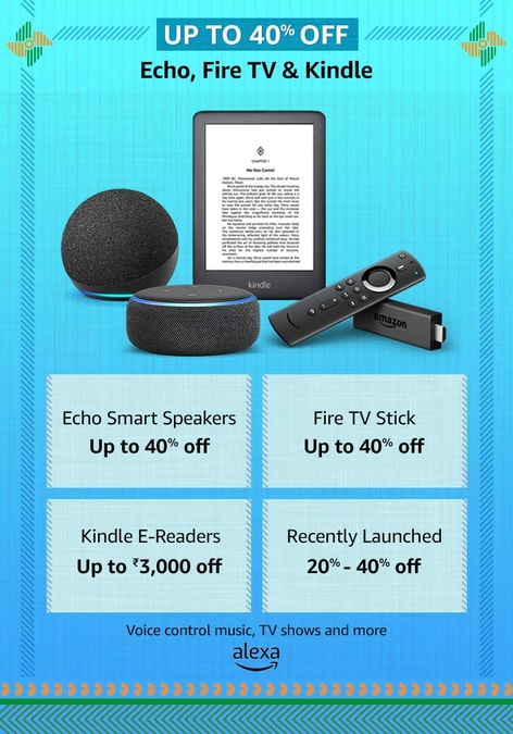 Echo, Fire TV, and Kindle offers on Amazon Great Republic Day Sale 2021