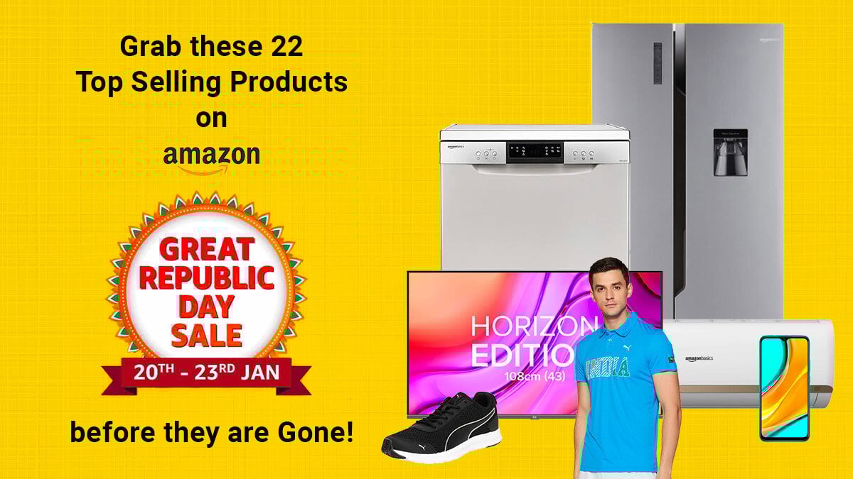 Grab these 22 Top Selling Products on Amazon Great Republic Day Sale before they are Gone!