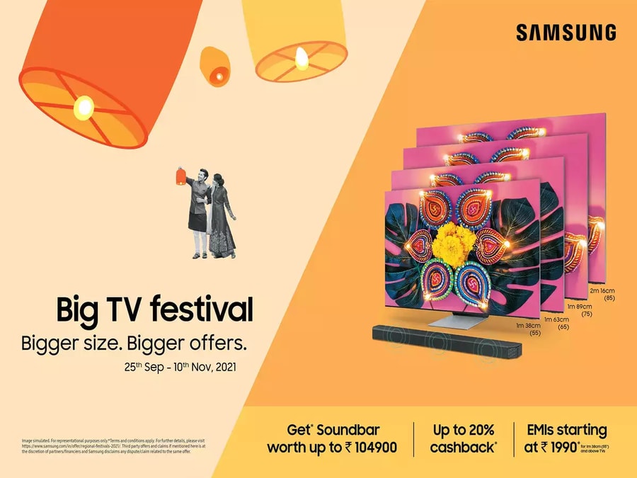 Samsung Big TV Festival sale announced: Shoppers can get free soundbar and more