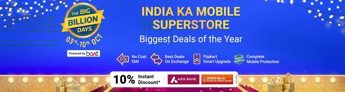 Top Mobile offers on Flipkart Big Billion Days Sale