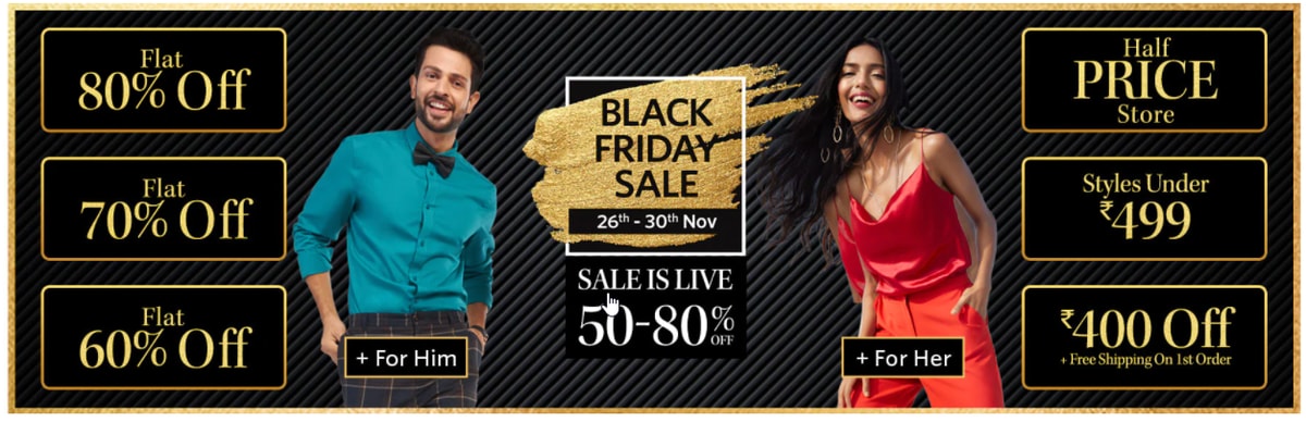 Myntra Black Friday Sale 2021