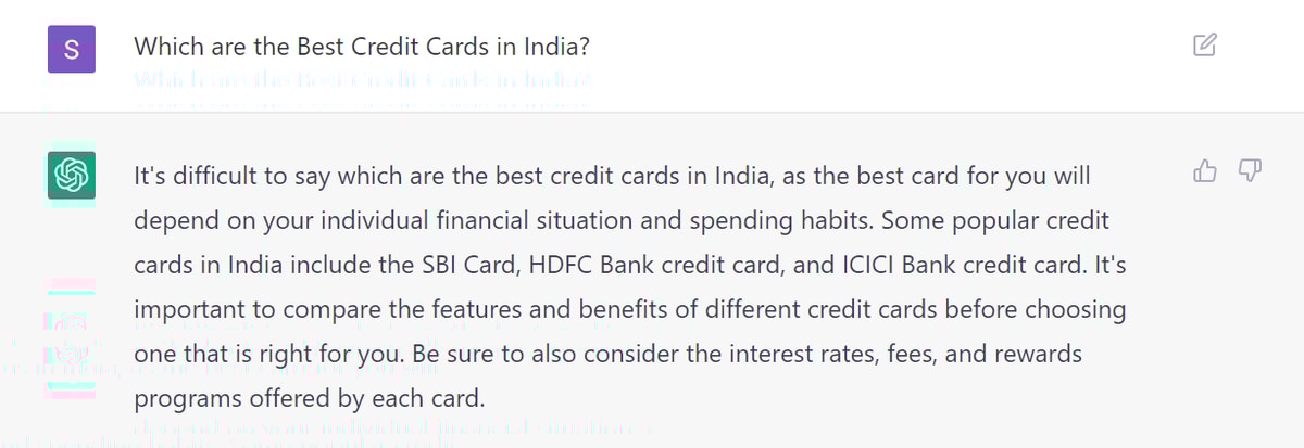 Which are the Best Credit Cards in India?
