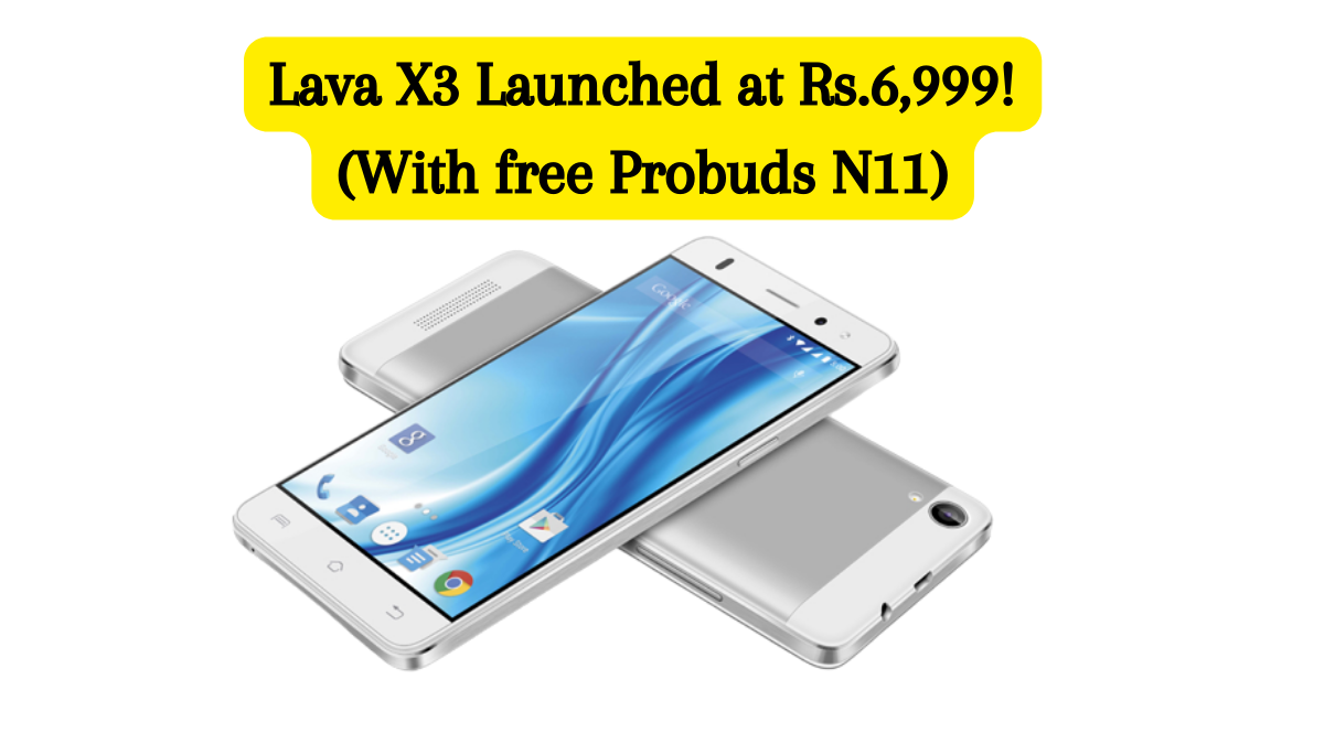 Lava X3 Launched in India