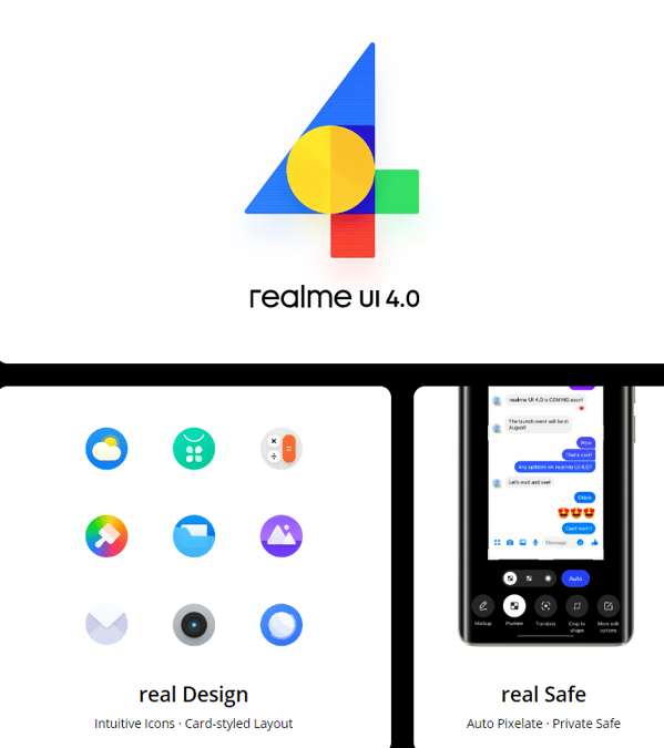 Realme UI 4.0 in Realme 10 Pro Plus