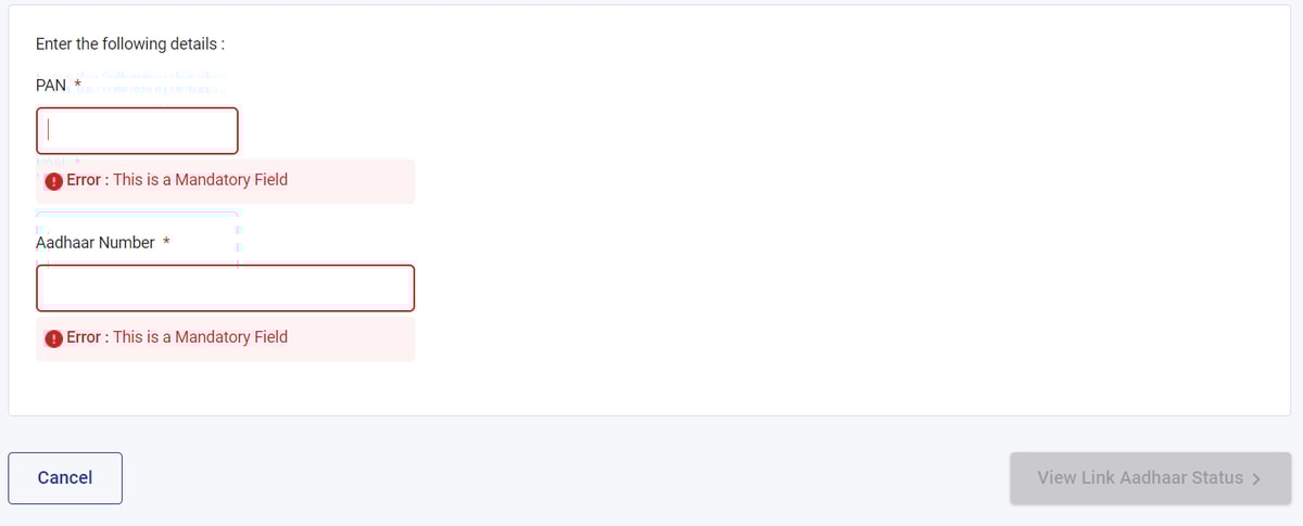 Check Aadhaar Link to PAN