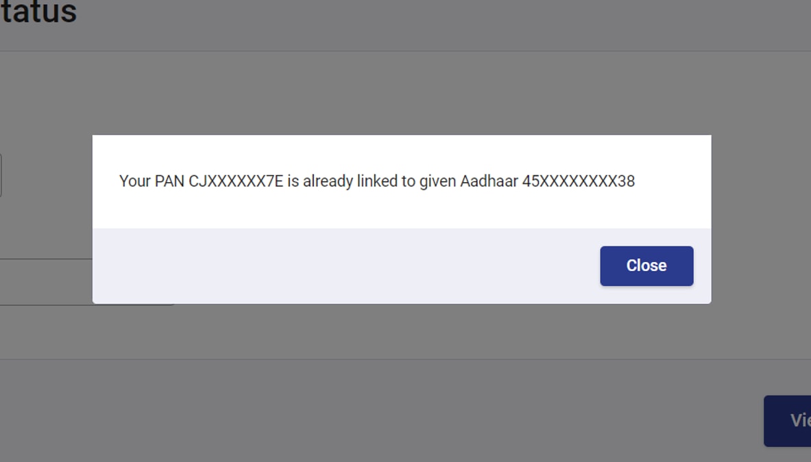 Aadhaar Linked to PAN