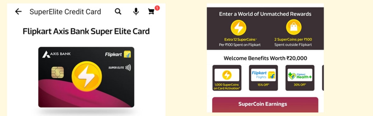 Flipkart Super Elite Credit Card to Earn 1000 Supercoins