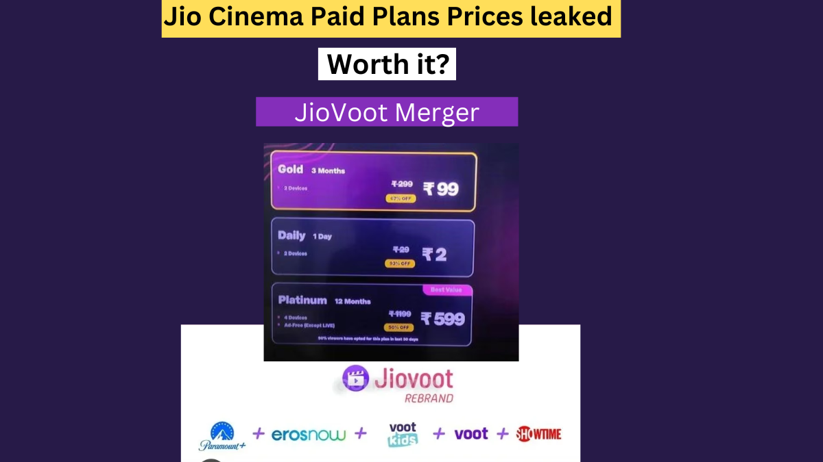 Jio Cinema Paid Plans Prices | Worth it? | JioVoot Merger