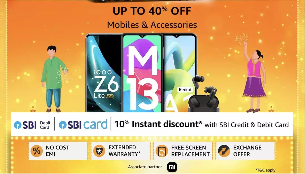 Amazon Great Indian Festival Sale Mobile offers for Diwali 2023
