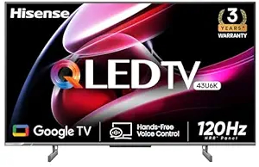 Hisense 43-inch 4K Ultra HD QLED Google TV