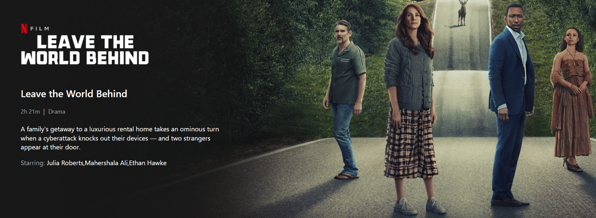 Leave the World Behind (8 December)