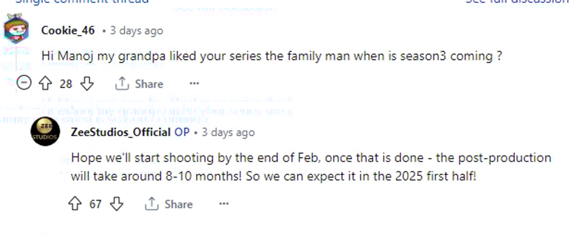 official chat from Joram's Reddit AMA