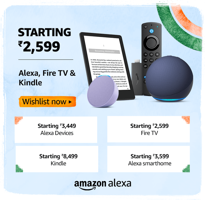 Deals on Alexa, FireTV, and Kindle gadgets