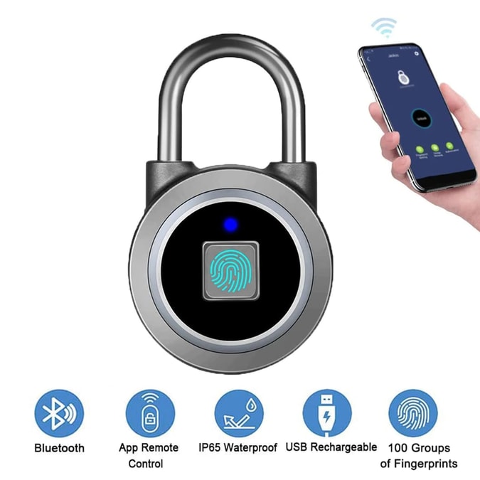 Megafeis Fingerprint Door Padlock for Home