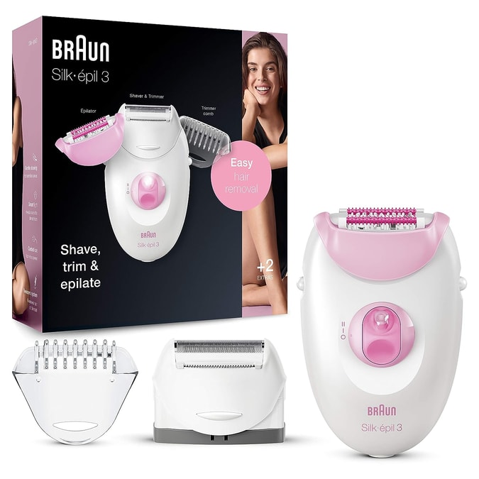 Braun Silk-épil 3-270, Best Epilator for Women Long Lasting Hair Removal