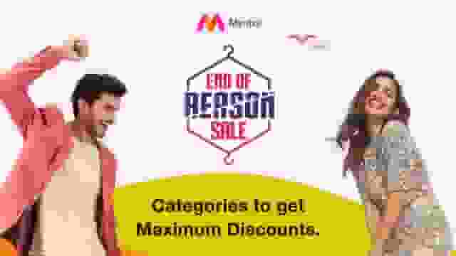 Myntra End of Reason Sale Categories to get Maximum Discounts. DesiDime
