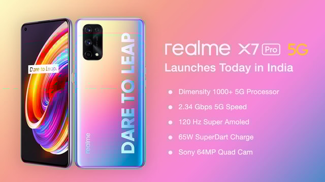 Realme X7 and X7 Pro 5G Launches Today in India : Know Price, Specifications, and Features