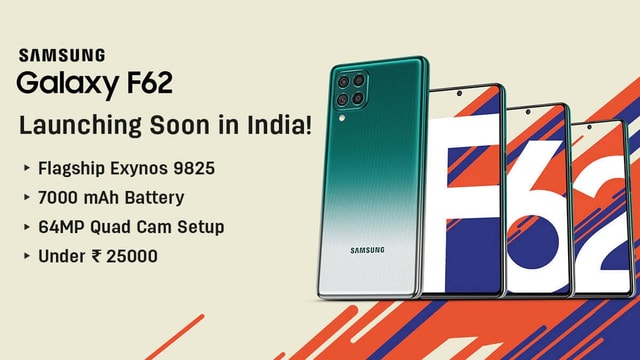 Samsung Galaxy F62 with Flagship Processor Releasing Soon in India : Check Price, Launch Date, Sale Date, Specifications, and Features