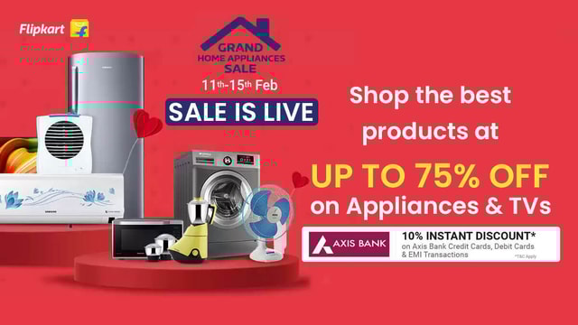 Flipkart Grand Home Appliances Sale is Live