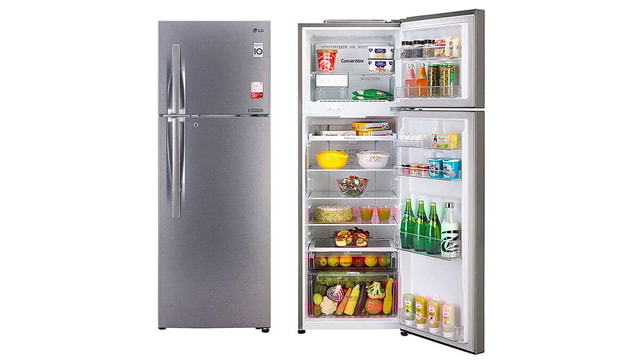 LG 360 Litre 3 Star Inverter Frost-Free Double Door Convertible Refrigerator