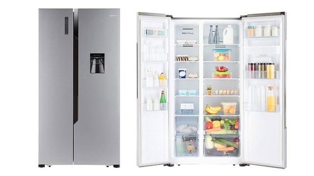 AmazonBasics 564 Litre Side-by-Side Door Refrigerator with Water Dispenser