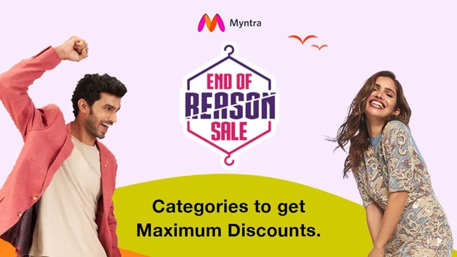 Myntra End of Reason Sale Categories to get Maximum Discounts. DesiDime