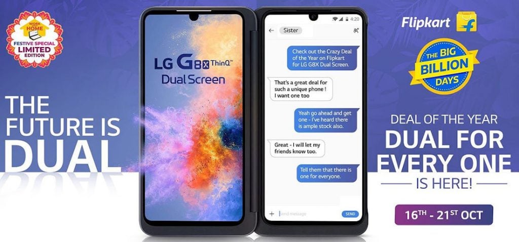 Lg G8x Mobile Next Flash Sale Schedule Specification On Flipkart Big Billion Days Sale Desidime If all the results of flipkart flash sale extension are not working with me, what should i do? lg g8x mobile next flash sale schedule