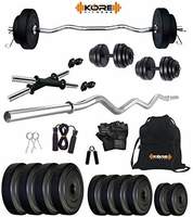 Kore K-PVC 20kg Combo 3 Leather Home Gym and Fitness Kit