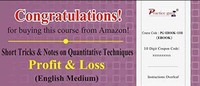 Practice Guru Short Tricks and Notes on Quantitative Techniques - Profit & Loss (Email Delivery in 2 Hours) (Activation Key Card)