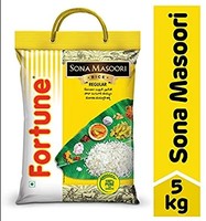 (Pantry) Fortune Sona Masoori Regular, 5kg[Sweet and aromatic rice]