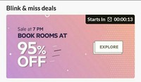 Live: OYO Flash Sale 95% OFF At 7 Pm Today  ( FLASH95)